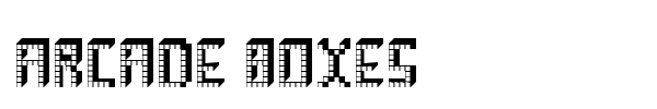 Arcade Boxes font preview